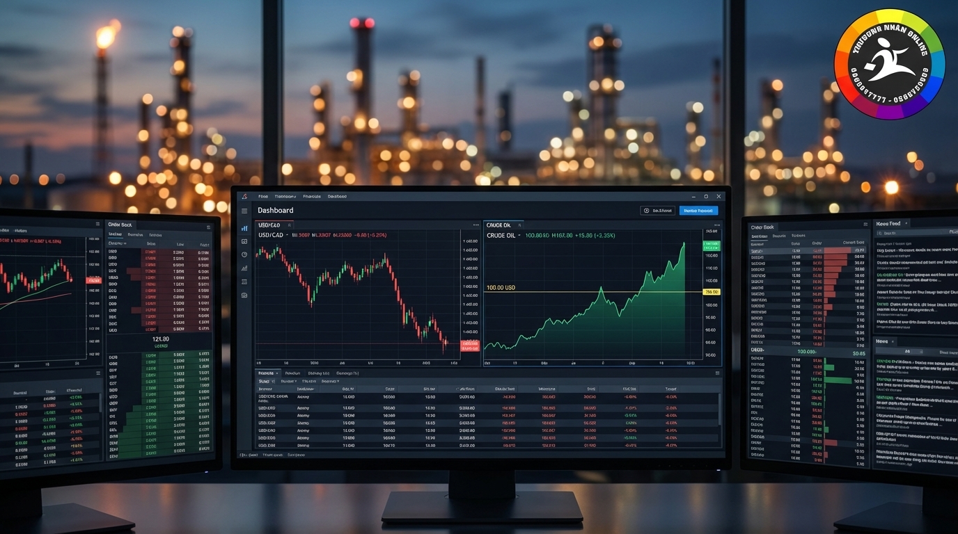 Giá dầu thô và đồng USD/CAD