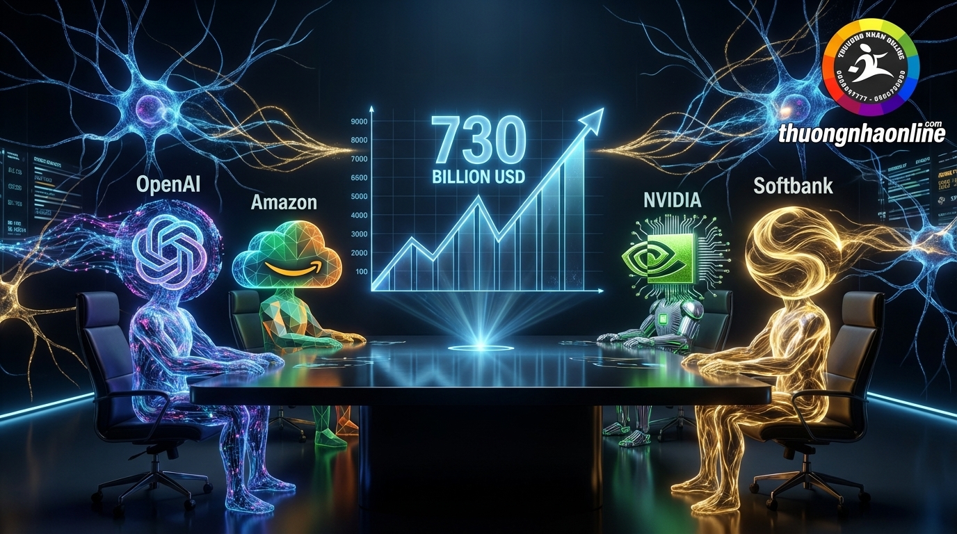 OpenAI huy động 110 tỷ USD từ Amazon, Nvidia và Softbank