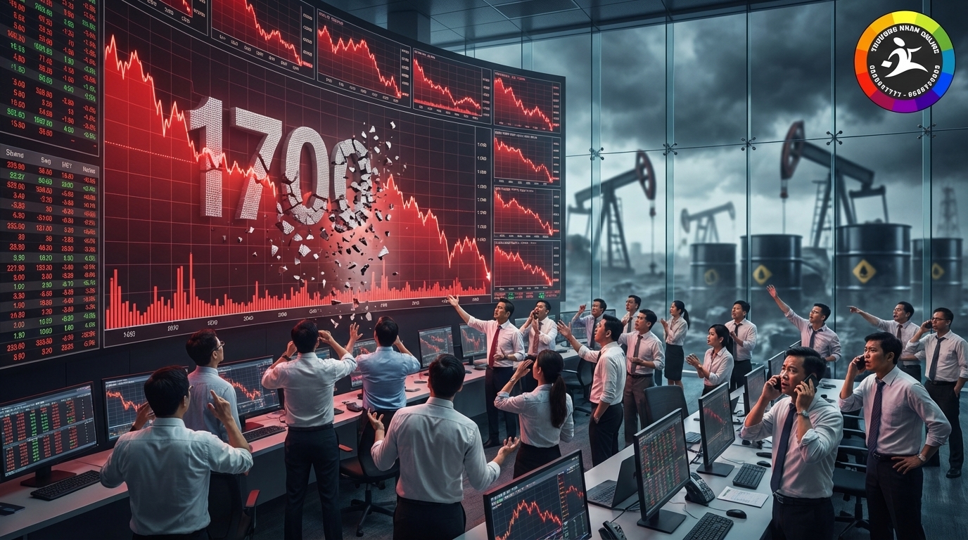 Thị trường chứng khoán Việt Nam giảm điểm mạnh phiên 13/3