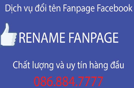 Dịch vụ đổi tên Fanpage Facebook