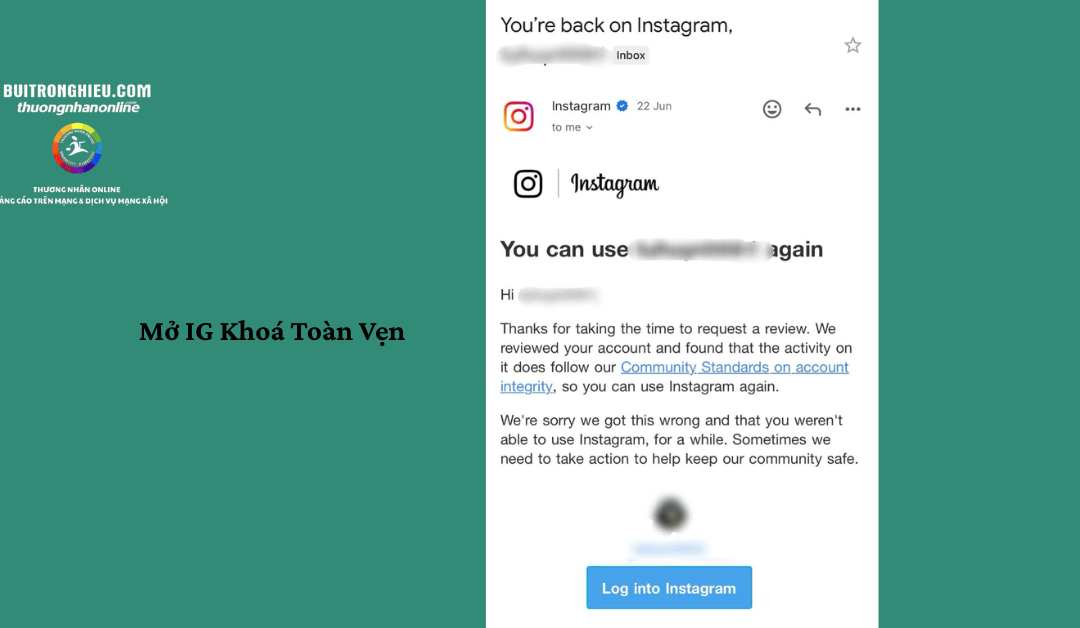 dịch vụ mở ig khóa toàn vẹn uy tín