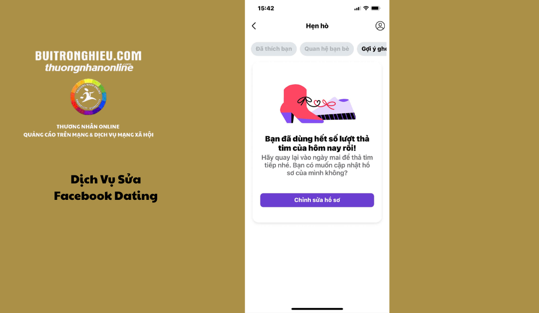 dịch vụ sửa facebook dating
