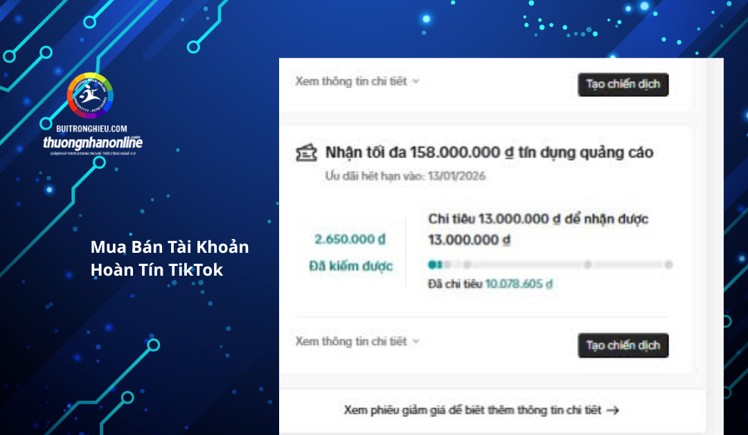 mua bán tài khoản hoàn tín tiktok
